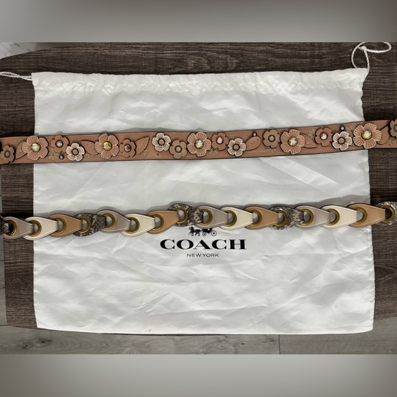 ONE OF A KIND Upcrafted Coach Chaise Crossbody with Tea Rose Accents - Picture 7 of 16